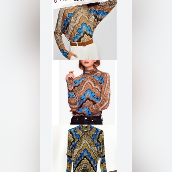 Free People Eclipse combo chase me stylish colorful top/blouse - Picture 15 of 16